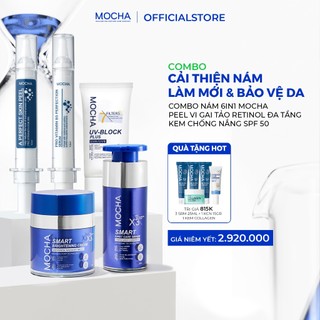 Combo Bảo Vệ Và Chăm Sóc Da Nám Toàn Diện, Bộ Sản Phẩm Gồm 1 Combo Nám + 1 Peel + 1 Kem Chống Nắng