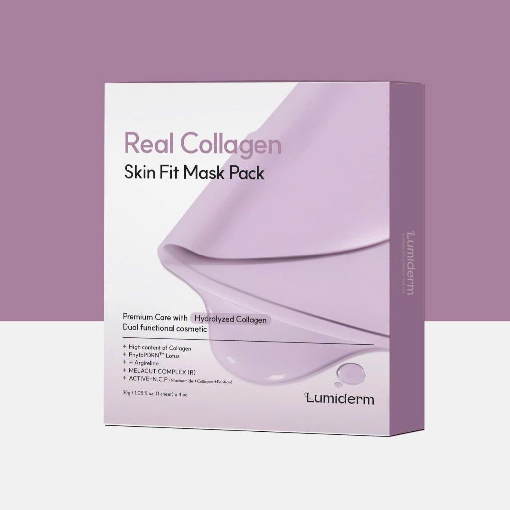 Q371_ Combo (05 Hộp) M51 Mặt nạ thạch collagen Lumiderm Real  + Tặng 01 Hộp nghệ lẻ (M21)