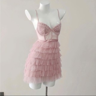V62 Váy ngủ Slip Dress có đệm ngực phong cách sang trọng gợi cảm quyến rũ va ngây thơ từ Phương Lịn Underwear