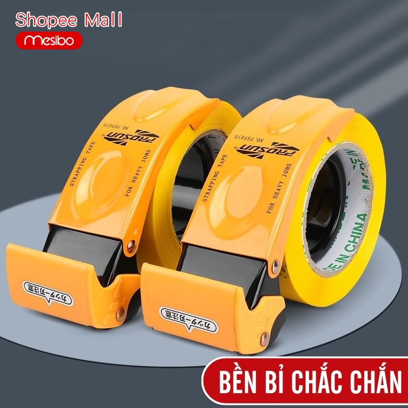 Máy Cắt Băng Dính Mesibo Tiện Lợi Thiết Bị Đóng Gói Cao Cấp Có Răng Sắt Thiết Kế Cầm Tay Chống Trượt Siêu Bền Và Đa Năng