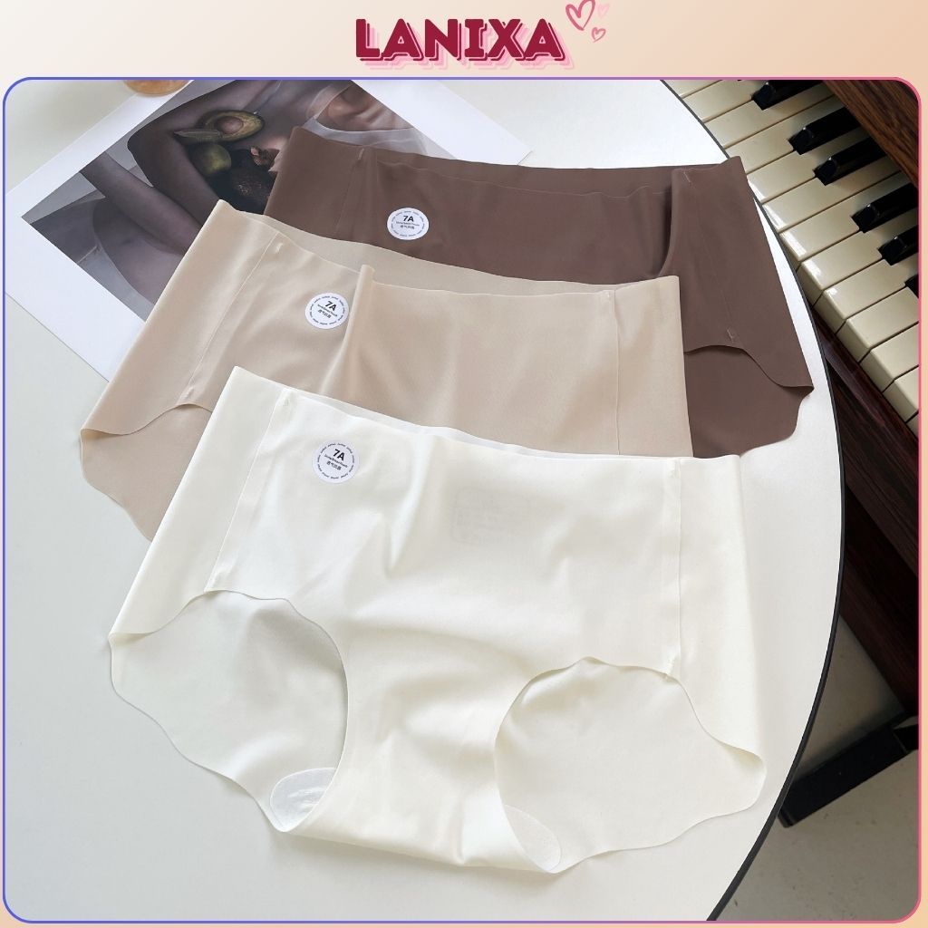 Quần lót nữ su đúc không đường may tàng hình cạp vừa tôn dáng đáy lót cao cấp khử mùi LANIXA L074