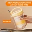 Cốc thuỷ tinh ăn ngũ cốc yến mạch nắp tay cầm kèm thìa 430ml