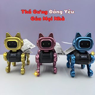 Đồ Chơi Robot Dog Mini Có Đèn Led Tự Động Di Chuyển Thông Minh - Đồ Chơi Công Nghệ, Quà Tặng Cho Bé Trai