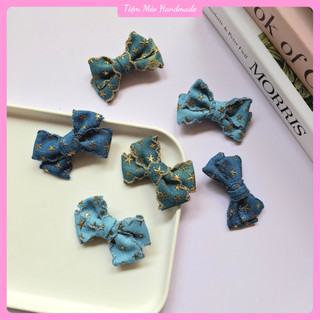 [Sẵn Hàng] Kẹp Tóc Nơ Nhỏ Handmade