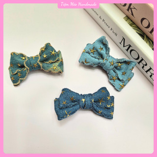 [Sẵn Hàng] Kẹp Tóc Nơ Nhỏ Handmade