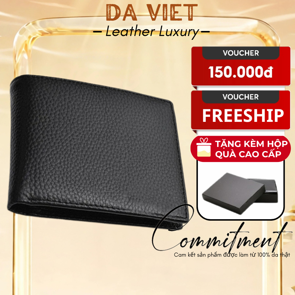 Ví Nam Da Thật Dáng Ngang Cao Cấp Siêu Bền – LT01 dáng ngang
