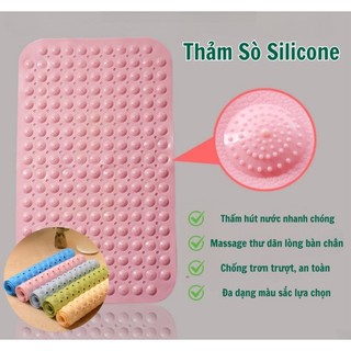 Thảm Chống Trượt Nhà Tắm, Thảm Silicon Sò Hít Sàn Chống Trượt - Thảm Sò Hít Sàn Massage, Vệ Sinh Thư Giản Chân - 35x65cm