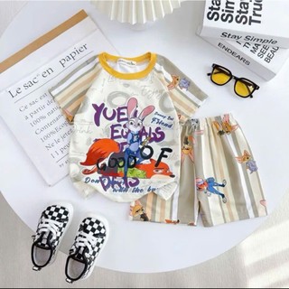 COMBO 4 BỘ CỘC TAY THUN LẠNH HÌNH SÓI