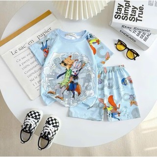 COMBO 4 BỘ CỘC TAY THUN LẠNH HÌNH SÓI