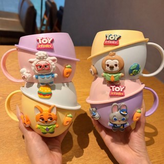Cốc Đánh Răng Hoạt Hình Cho Bé Kèm Bàn Chải – Ly Súc Miệng Trẻ Em Nhựa An Toàn Hình Thú Dễ Thương