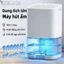 RELAAX máy hút ẩm công nghệ bán dẫn 1L - êm ái chế độ ngủ, đèn LED 7 màu, tự ngắt khi đầy, dùng phòng ngủ tắm ô tô