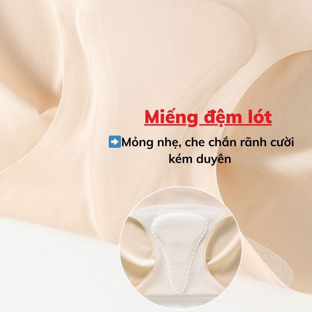 Quần lót nữ su đệm mút mỏng che chắn rãnh không đường may tàng hình co giãn linh hoạt LANIXA L0523
