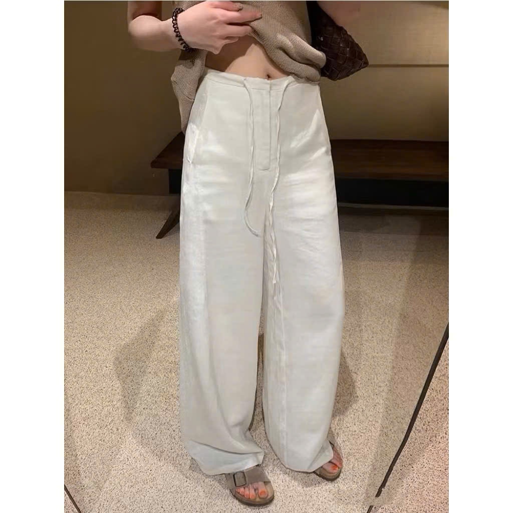 𝗠𝗶𝗻 𝗣𝗮𝗻𝘁𝘀 - Quần Linen lưng cạp