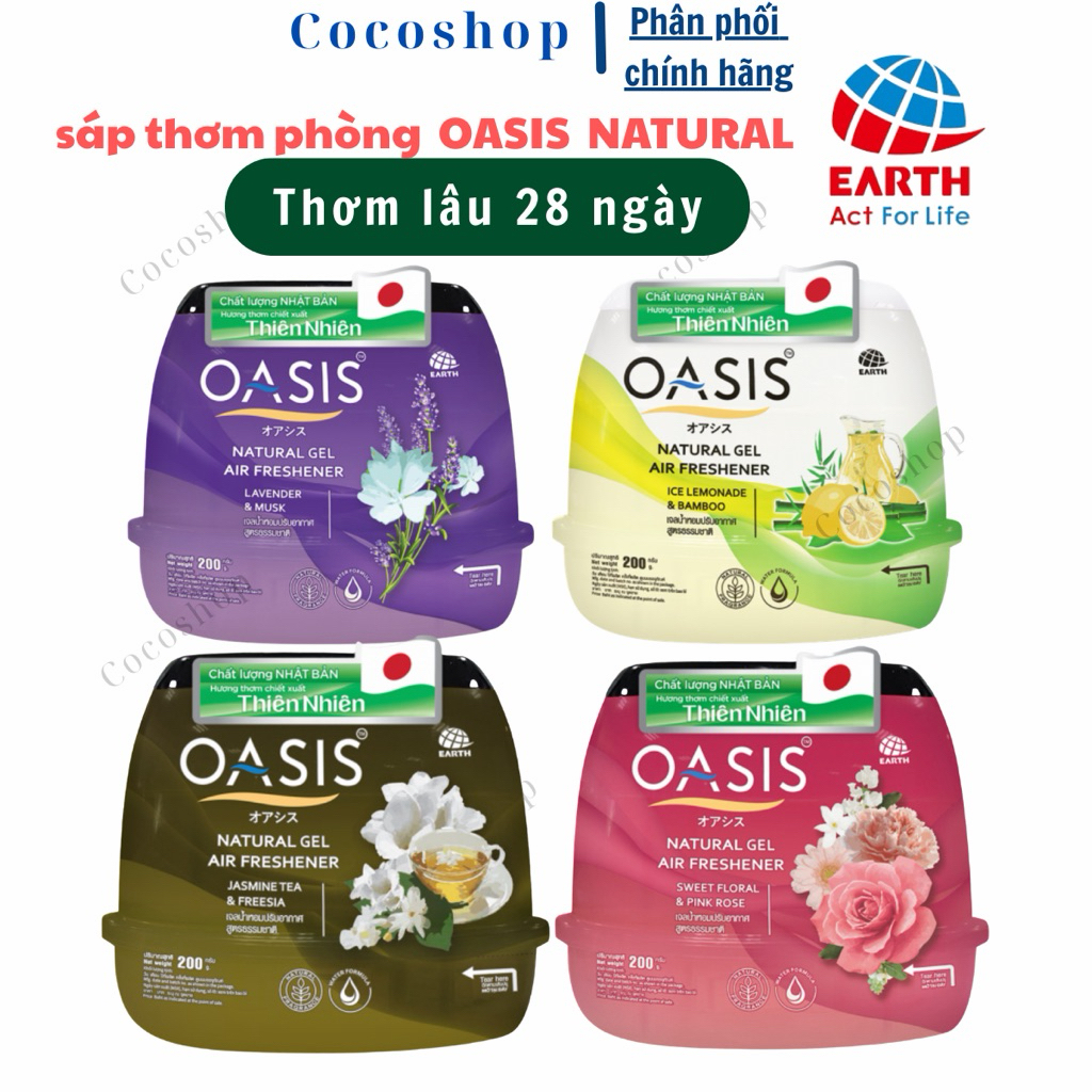 SÁP THƠM PHÒNG OASIS NATURAL 200G