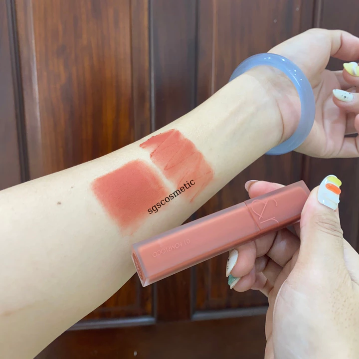 Son Romand Blur Fudge Tint 01 Cam đất, Son Romand Blur 01 Pomeloco