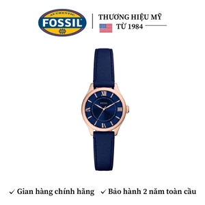 Đồng hồ nữ Fossil Gilmore ES5424 mặt xanh dương, 28mm, dây da xanh navy