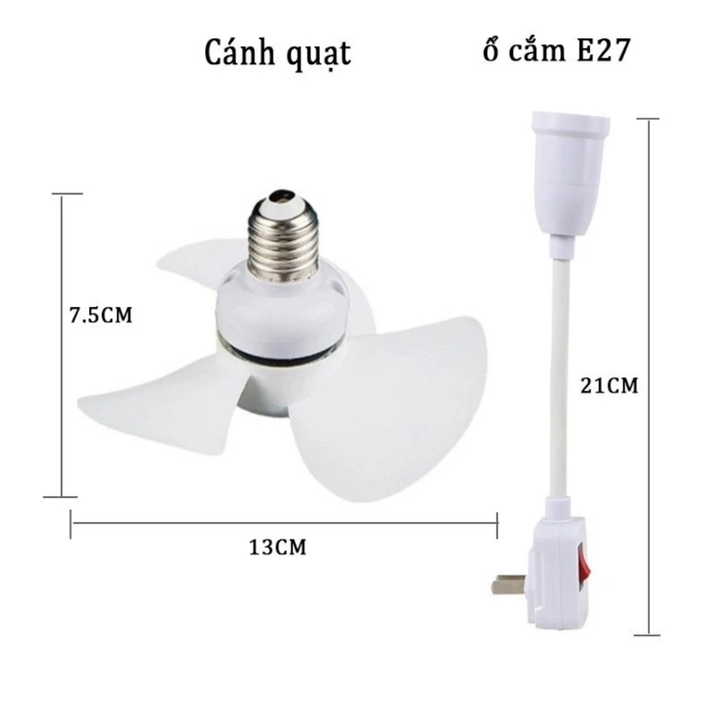 Quạt Cắm Ổ Điện Mini Treo Tường, Xoay Góc Linh Hoạt, Gọn Nhẹ, Tiết Kiệm Điện