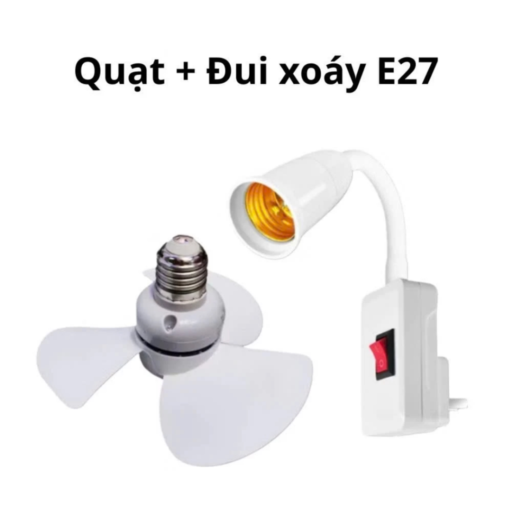 Quạt Cắm Ổ Điện Mini Treo Tường, Xoay Góc Linh Hoạt, Gọn Nhẹ, Tiết Kiệm Điện