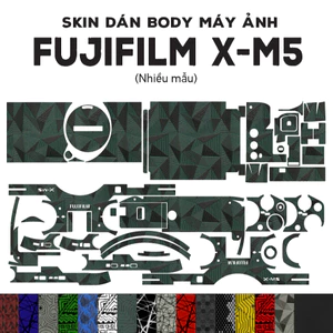 Skin 3M dán Fujifilm X-M5 (Nhiều mẫu) | Miếng film dán cho body máy ảnh fuji xm5 chống trơn trượt