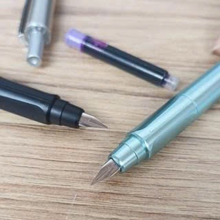 (Hot Nhất 2026) Bút Máy Bấm Ngòi EF Tiện Lợi ( Bút Có Thể Dùng Cả Mực Ống Và Mực Lọ)