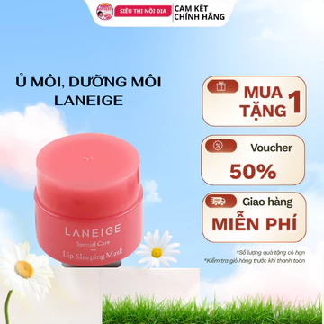 Ủ Môi, Mặt Nạ Dưỡng Môi LANEIGE Trước Khi Trang Điểm