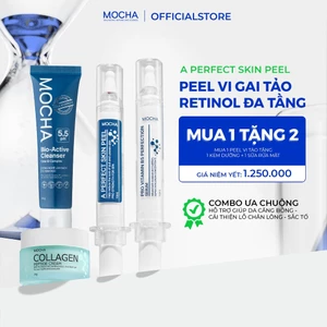 Retinol Mix Peel Mocha Peel Da Cải Thiện Mụn, Nám, Làm Đẹp Skincare Tại Nhà Mua 1 Tặng 2