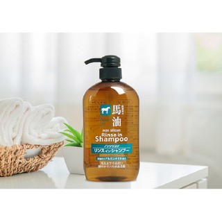 Dầu Gội Xả 2 Trong 1 Kumano Chiết Xuất Dầu Ngựa - Horse Oil Rinse In Shampoo 600ml