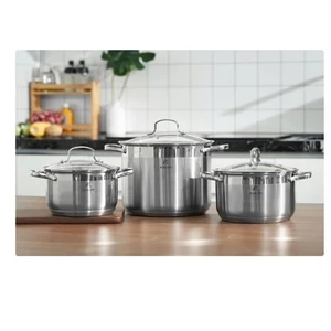 K227_ Bộ nồi inox Kailer 6 món KL-BN06 KL-6666