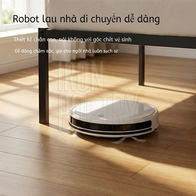 IRONPO Giường sắt Lắp ráp giường sắt Giường sắt chịu lực 1m/1m5/1m8Nhiều kích cỡ Làm dày và gia cố