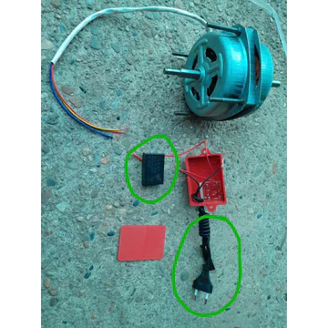 MOTOR QUẠT THÓC, quạt lúa, quạt tiêu 220V kèm chiết áp chỉnh tốc độ