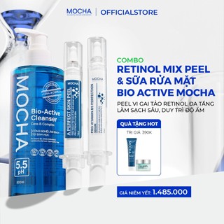 Peel Da Mocha + Sữa Rửa Mặt Bio Active Dịu Nhẹ Lành Tính Cho Cả Da Dầu Mụn Nhạy Cảm