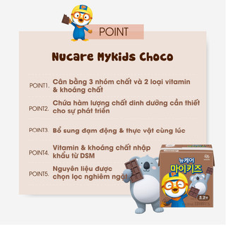Sữa dinh dưỡng Nucare Pororo vị socola DAESANG WELLIFE Nucare Mykids Chocolate 150ml