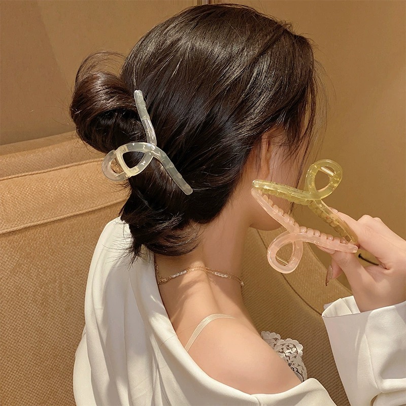 Kẹp Tóc Càng Cua Sóng Lượn Kiểu Hàn Quốc – Phụ Kiện Tóc Nữ Đẹp, Thời Trang