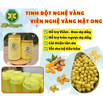 [Nghệ] Viên Nghệ Mật Ong, Tinh Bột Nghệ Vàng, Mật Ong Nghệ Đỏ - Mộc Organic