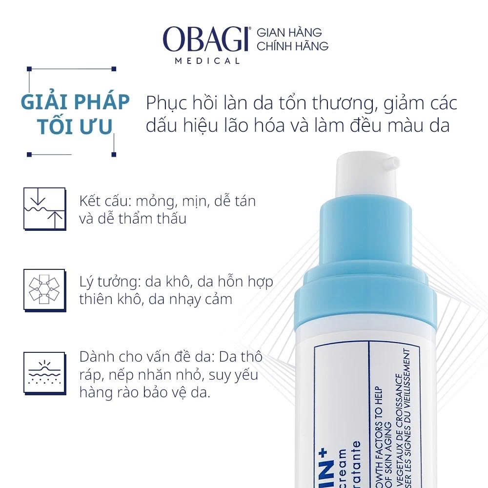 Kem Dưỡng Phục Hồi Làm Dịu Nhẹ Da Obagi Clinical Kinetin+ Hydrating 50ml