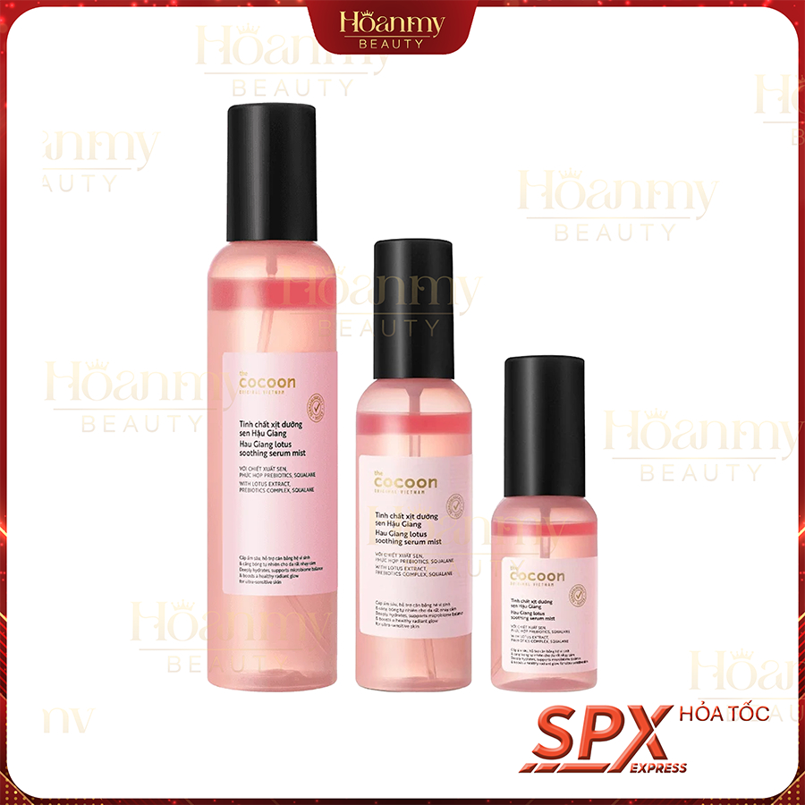 [MỚI] Tinh chất xịt dưỡng sen Hậu Giang Cocoon 50ml 100ml 200ml