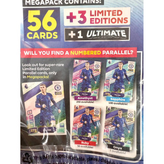 [ Mega Multi Pack Plus 2025 ] Túi Gói Thẻ Mega Multi Pack Panini Adrenalyn XL Permier League Plus 2025 24/25 ( 60 Thẻ )