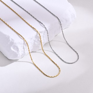 Vòng Cổ Thuôn Mì Mạ Vàng 18K Cho Nam và Nữ - Là Món Quà Tặng Ý Nghĩa | Phong Cách Hàn | Bảo Hành Mãi Mãi | VC9196 JULI