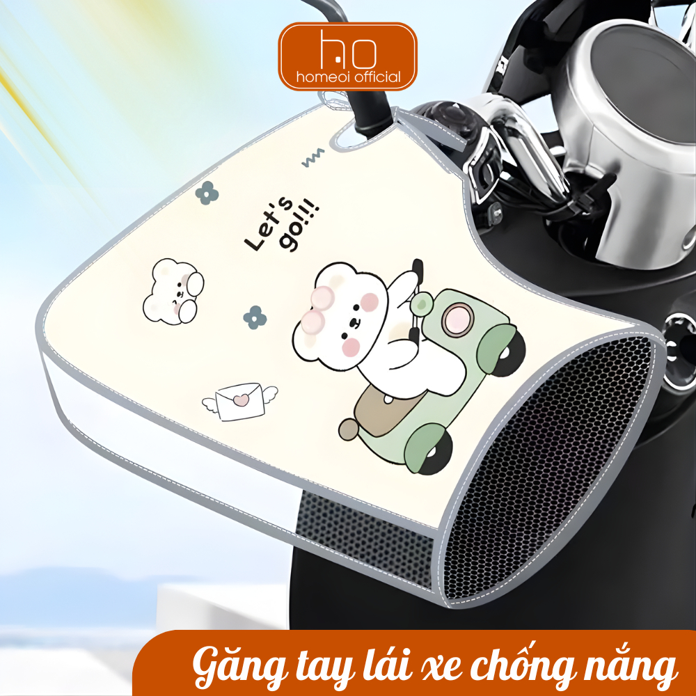 Găng Tay Lái Xe Chống Nắng Hoạt Hình Dễ Thương, Bao Tay Tay Lái Xe Máy, Chống Nắng, Chống Nóng