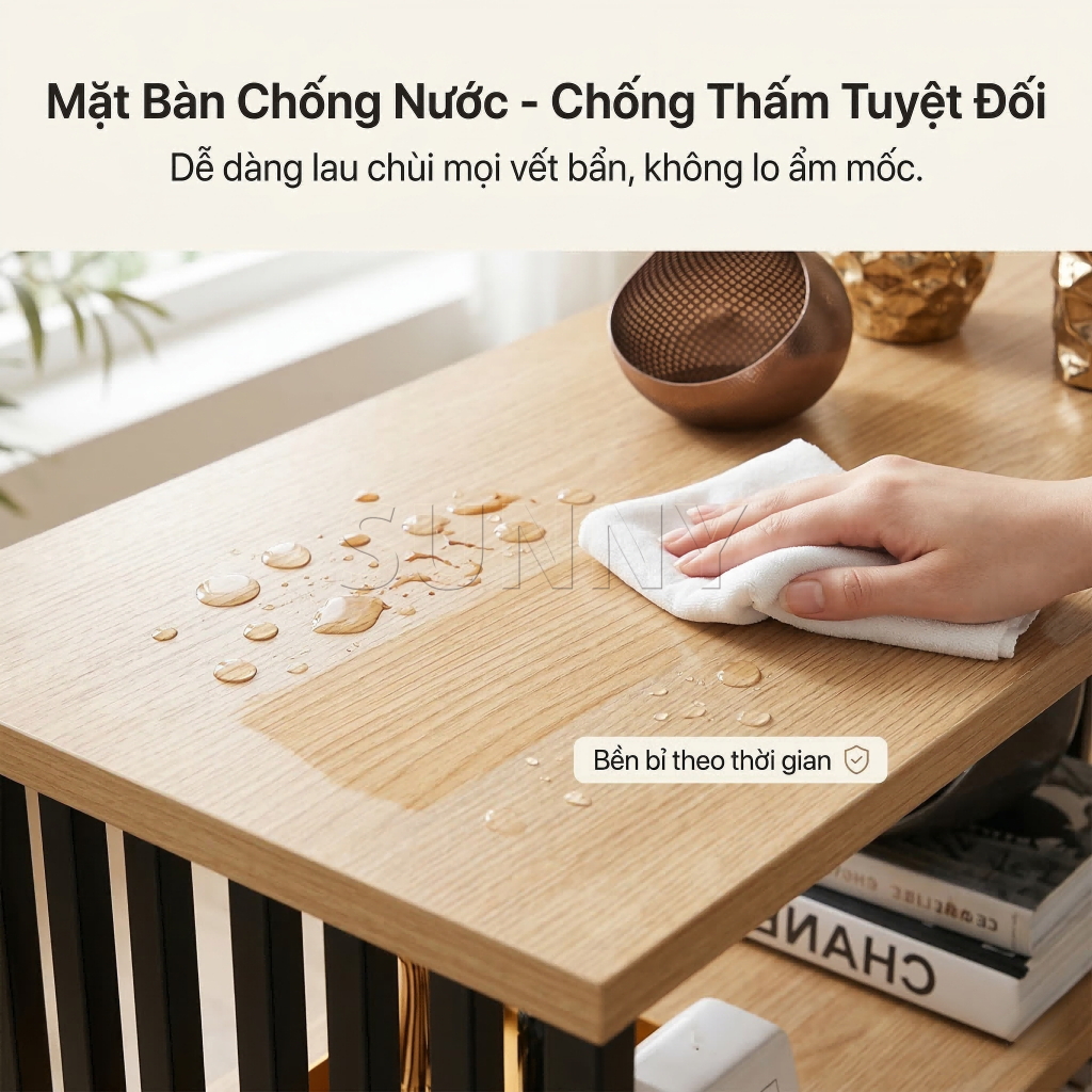 SUNNY Bàn trà mini Bàn phụ sofa phong cách nhẹ sang hiện đại nhỏ gọn đa năng tiết kiệm diện tích