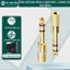 Jack chuyển đổi mạ vàng 6.5mm đực sang 3.5mm cái stereo (1 cái) - cho Tai Nghe Mic Đàn Guitar Điện,loa,micro..v.v..