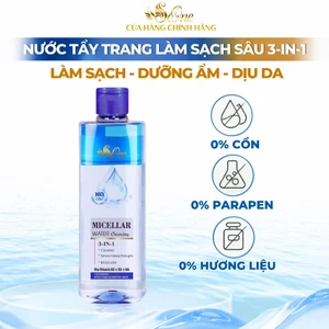 Nước Tẩy Trang SoOne Làm Sạch Sâu Cặn Trang Điểm,Không Cồn,Parapen,Hương Liệu Nắp Xanh Đậm 390ml