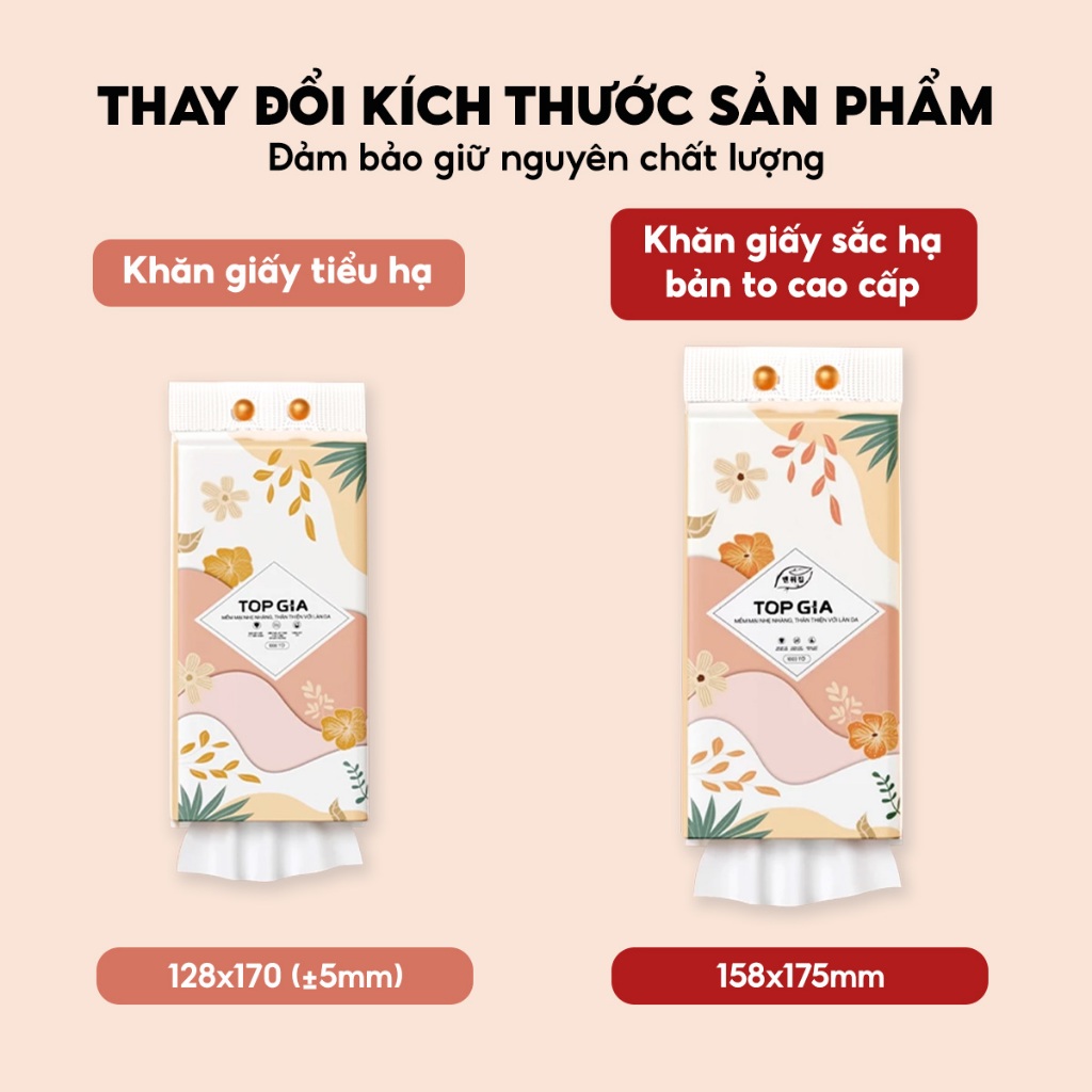 (BẢN TO CAO CẤP 1280 TỜ) Khăn giấy vệ sinh treo tường sắc hạ bản to Top Gia 1280 tờ 4 lớp bản to mềm mịn phiên bản mới
