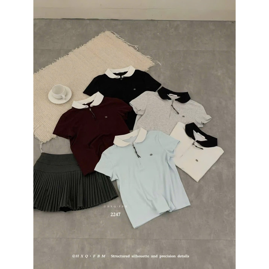 [𝐒𝐮𝐙𝐲] Thun Siêu Mát Khoá Tag Cổ Sen FBM QCCC (48-57kg)i