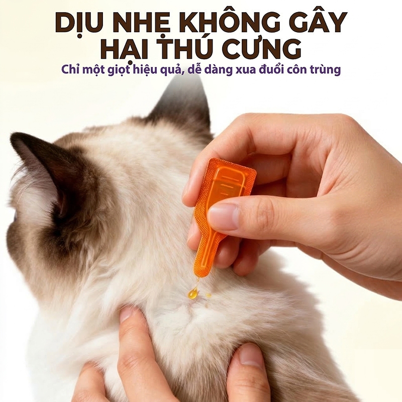 Cassiel Pet Dung Dịch Chấm Gáy Ngăn Ngừa Ve Bọ Chét Cho Chó Mèo – Hỗ Trợ Xua Đuổi Côn Trùng Giảm Ngứa An Toàn