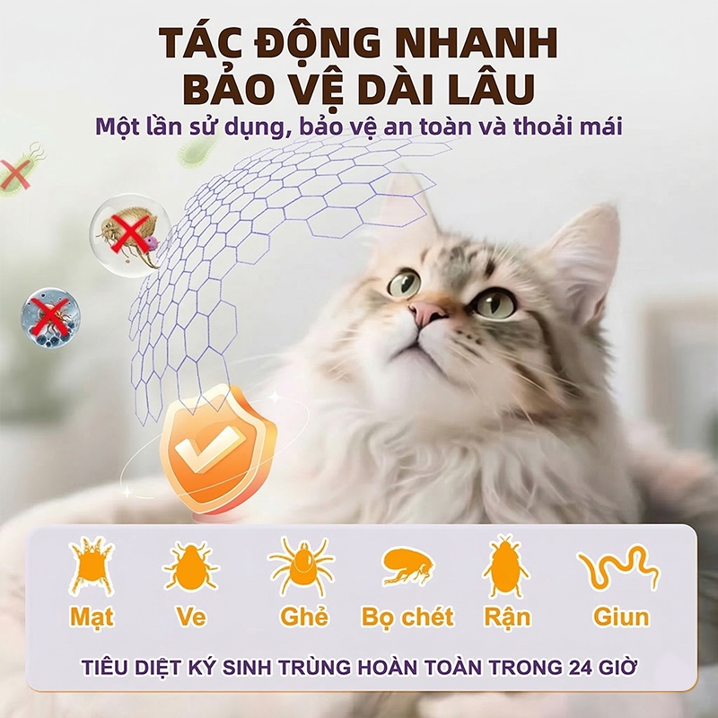 Cassiel Pet Dung Dịch Chấm Gáy Ngăn Ngừa Ve Bọ Chét Cho Chó Mèo – Hỗ Trợ Xua Đuổi Côn Trùng Giảm Ngứa An Toàn