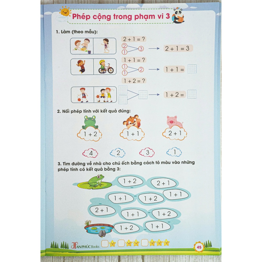 Sách - H An Phúc - Toán Phát Triển Tư Duy - Dành cho bé từ 3-6 tuổi