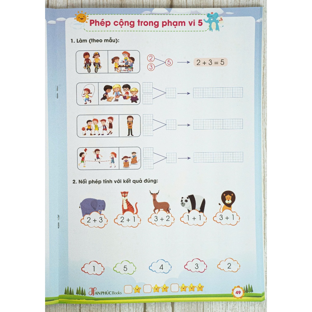 Sách - H An Phúc - Toán Phát Triển Tư Duy - Dành cho bé từ 3-6 tuổi