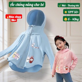 Áo Chống Nắng Trẻ Em UPF50+ – Áo Khoác Chống Nắng Cho Bé Trai Bé Gái 6-40kg Mỏng Mát Cản Gió #N5