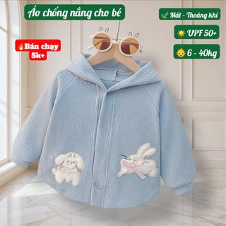 Áo Chống Nắng Trẻ Em UPF50+ – Áo Khoác Chống Nắng Cho Bé Trai Bé Gái 6-40kg Mỏng Mát Cản Gió #N5